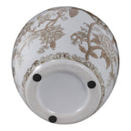 Br/Wh Ceramic Bird/Vines
