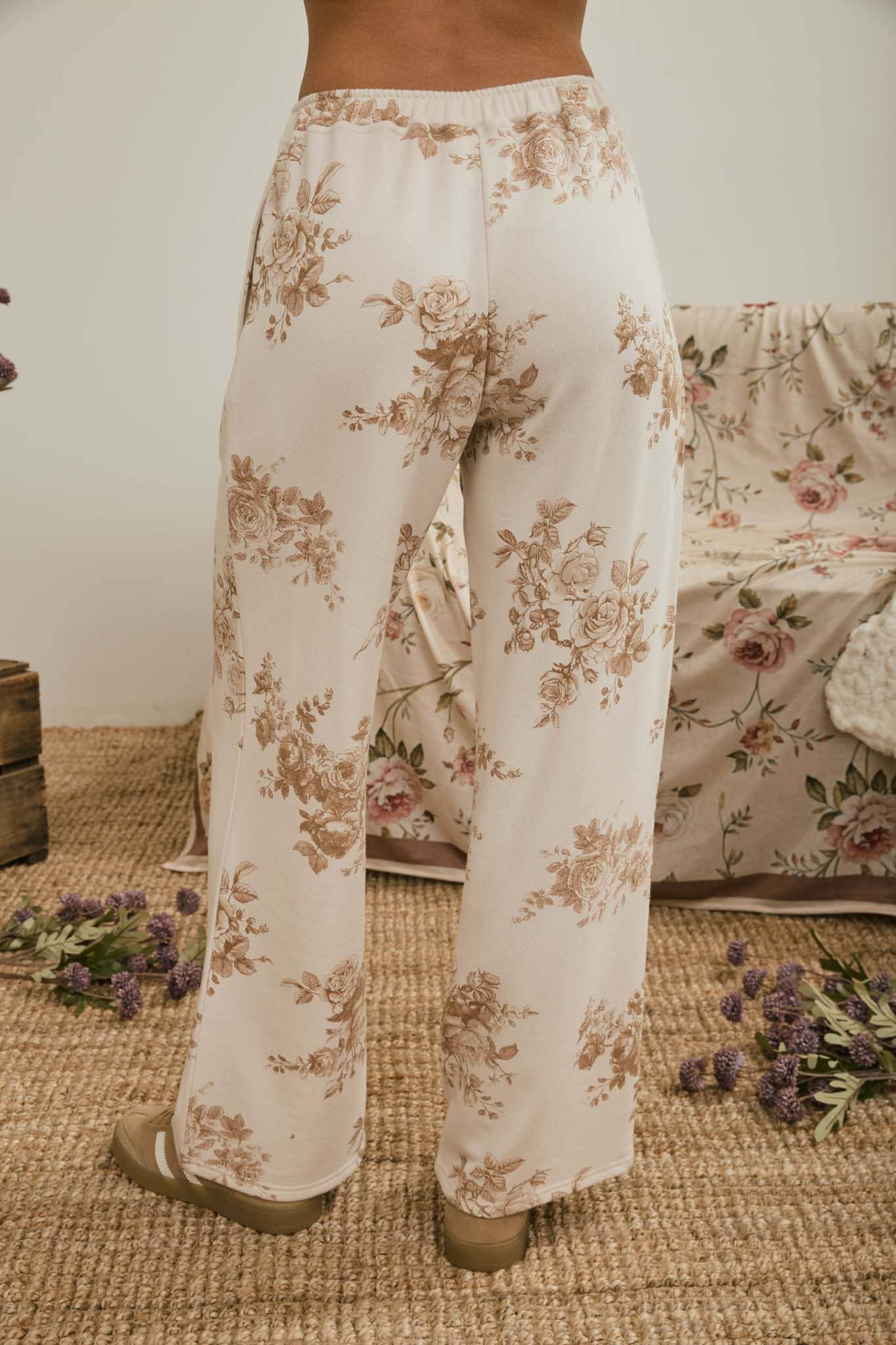 Floral Toile Lounge Pants