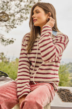 Hanna Striped Hoodie Sweater