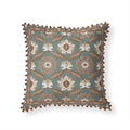 Handcrafted Embroidered Floral Pillow