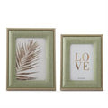 Light Green Woven Linen Photo Frames