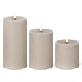 Taupe Pillar Candle