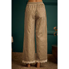 Shany Stripe Lace Trim Pants