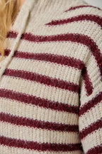 Hanna Striped Hoodie Sweater