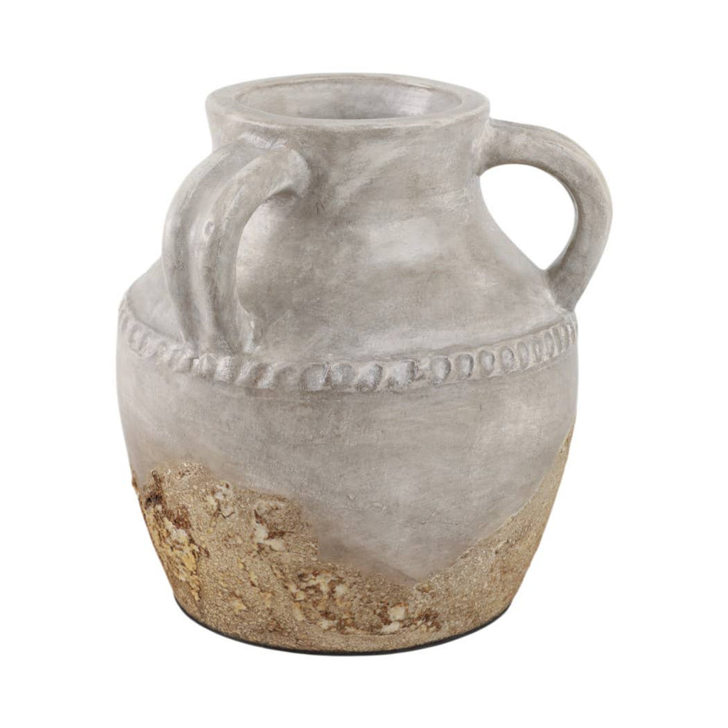 Ivory Ceramic Vase 10"