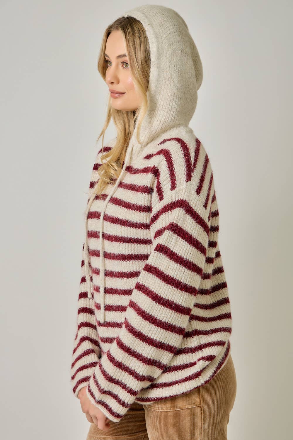 Hanna Striped Hoodie Sweater