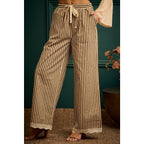 Shany Stripe Lace Trim Pants