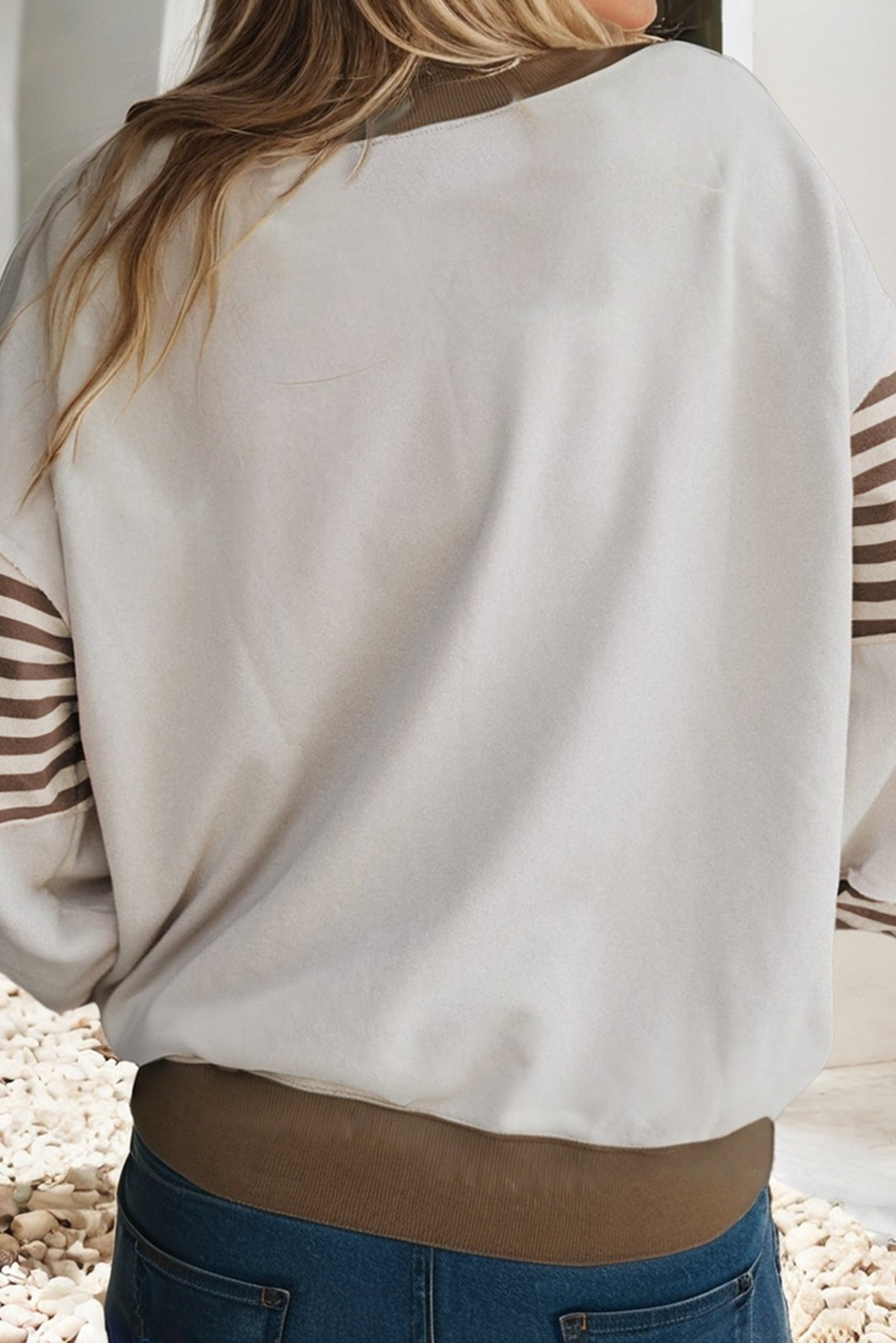 Sofia Striped Colorblock Sweatshirt