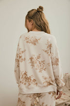 Floral Toile Crew Neck