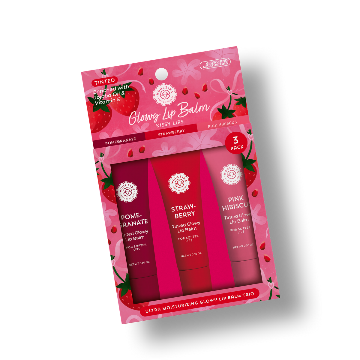 Kissy Lips Glowy Lip Balm Trio
