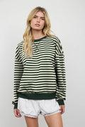 Josie V Stitch Stripe Long Sleeve
