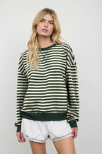 Josie V Stitch Stripe Long Sleeve