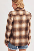 Janelle Snap Button Plaid Shacket