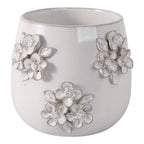 Ceramic Pot Flower Applique