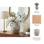 Ivory Ceramic Vase 10"