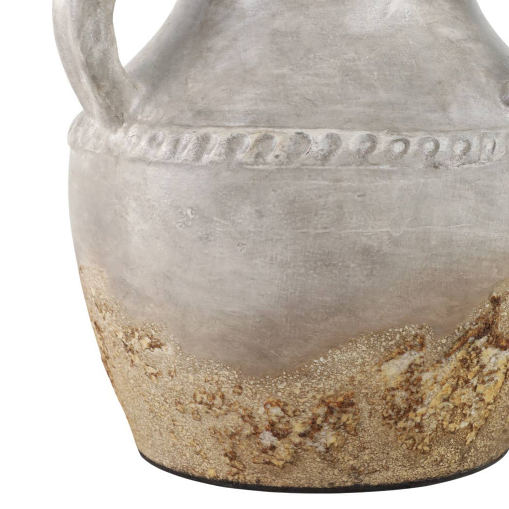 Ivory Ceramic Vase 10"