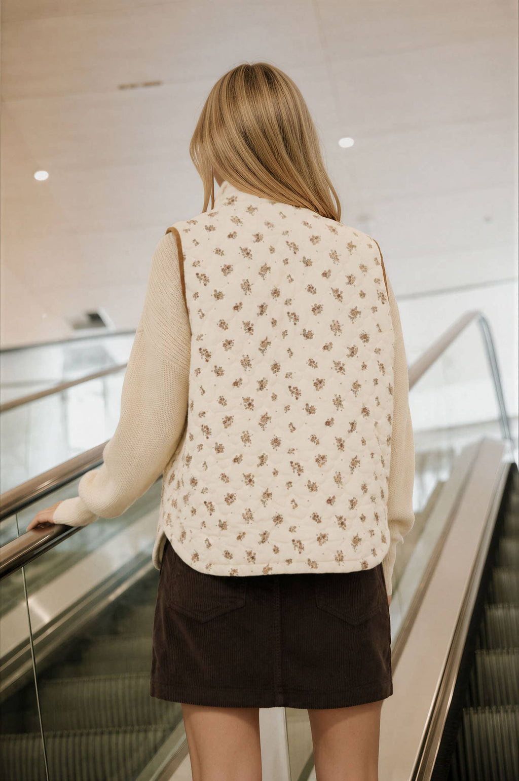 Mallory Floral Quilted Vest