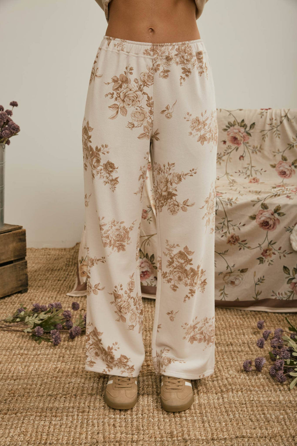 Floral Toile Lounge Pants