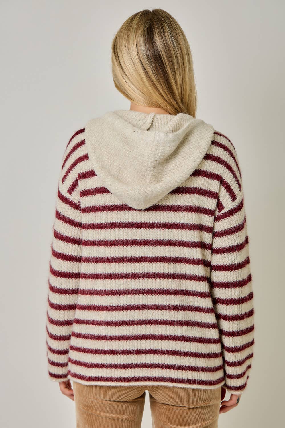 Hanna Striped Hoodie Sweater