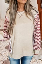 Jamie Raw Seam Color Block Top