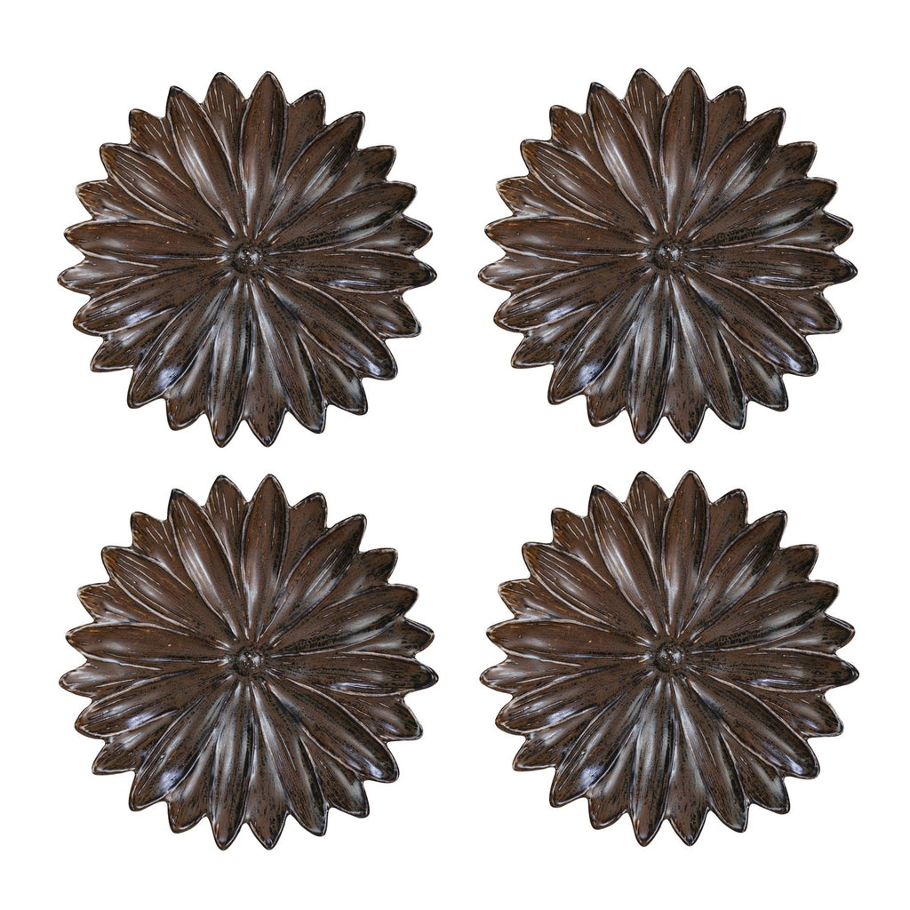 Brown Flower Shaped Plate