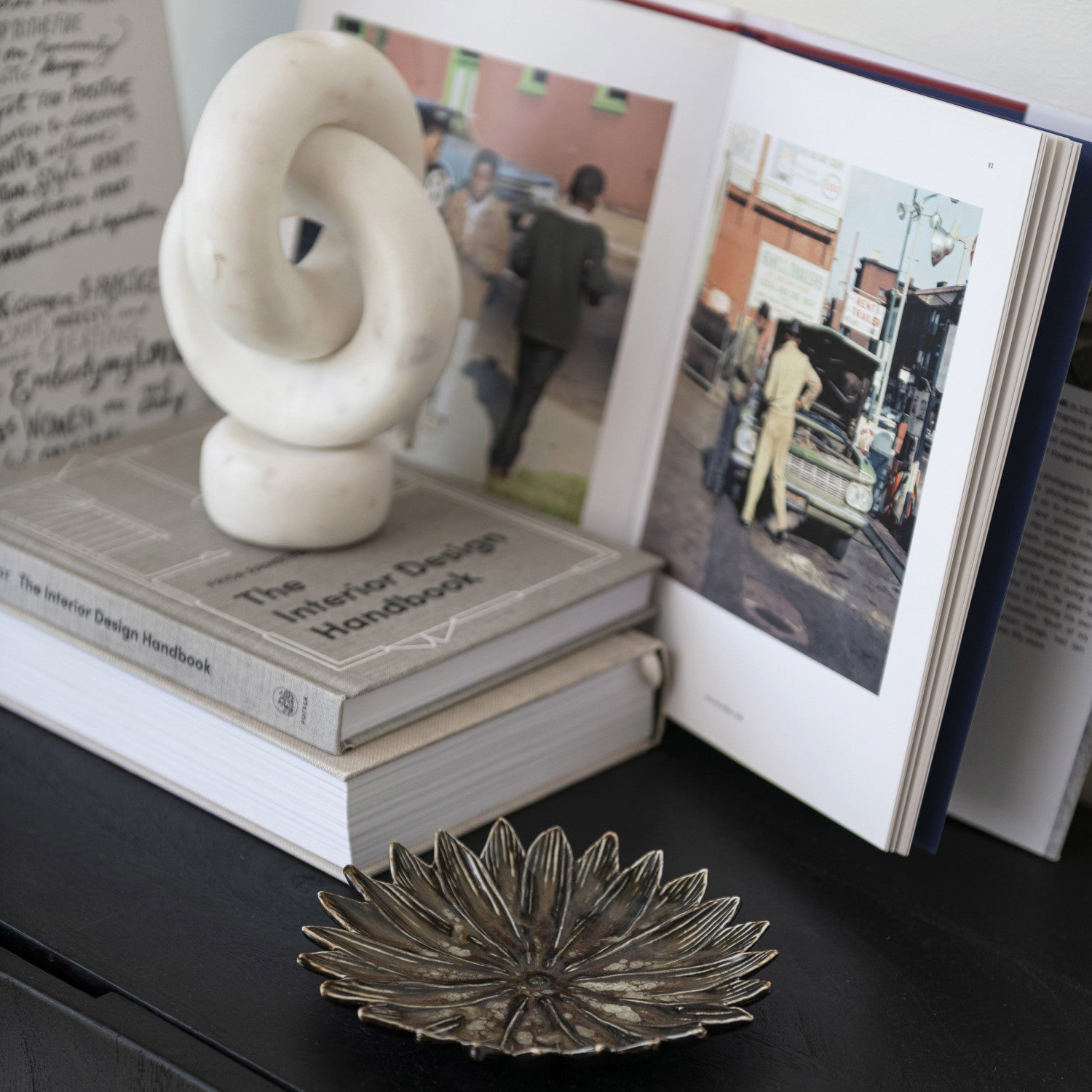 Brown Flower Shaped Plate