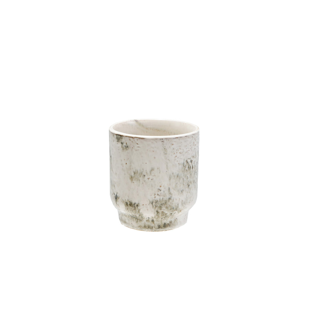 Blue & White Stoneware Planter