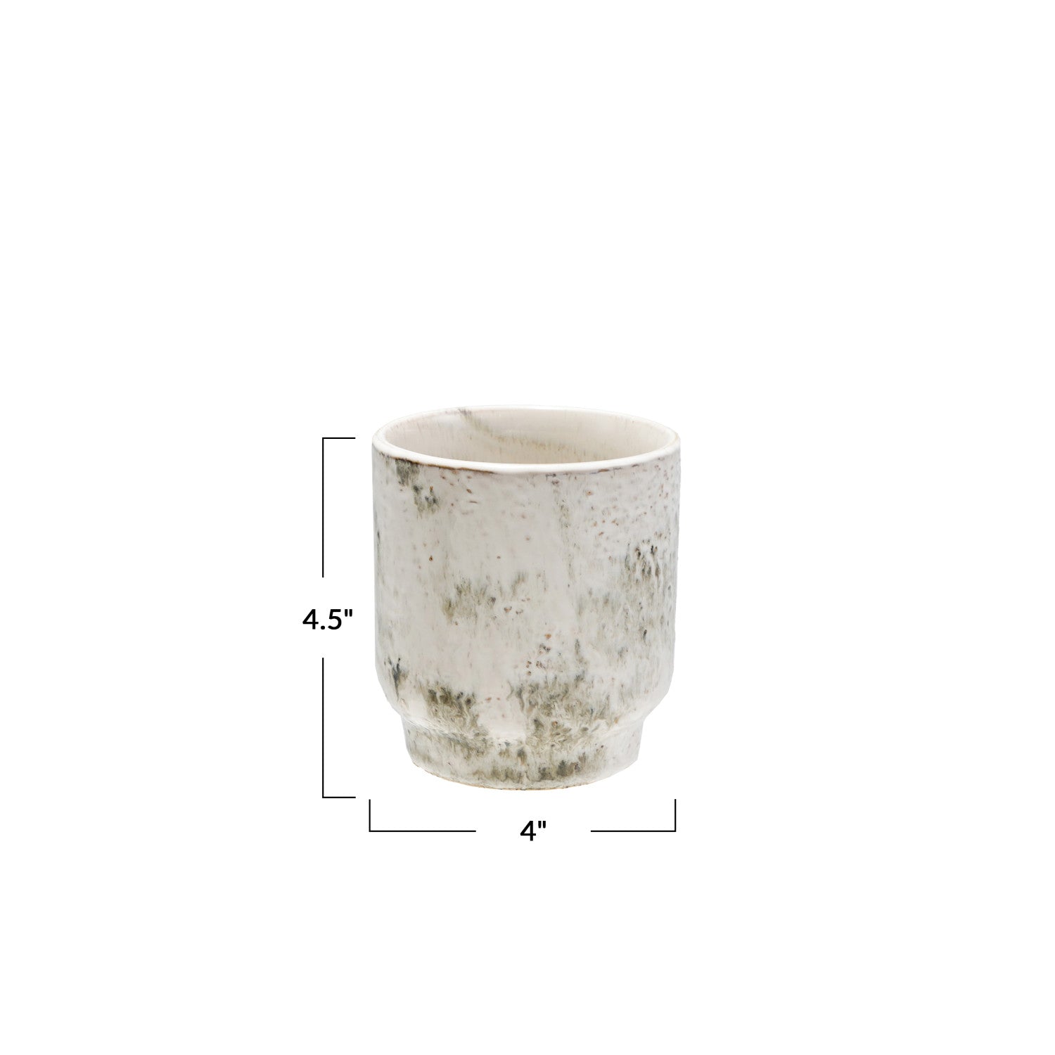 Blue & White Stoneware Planter
