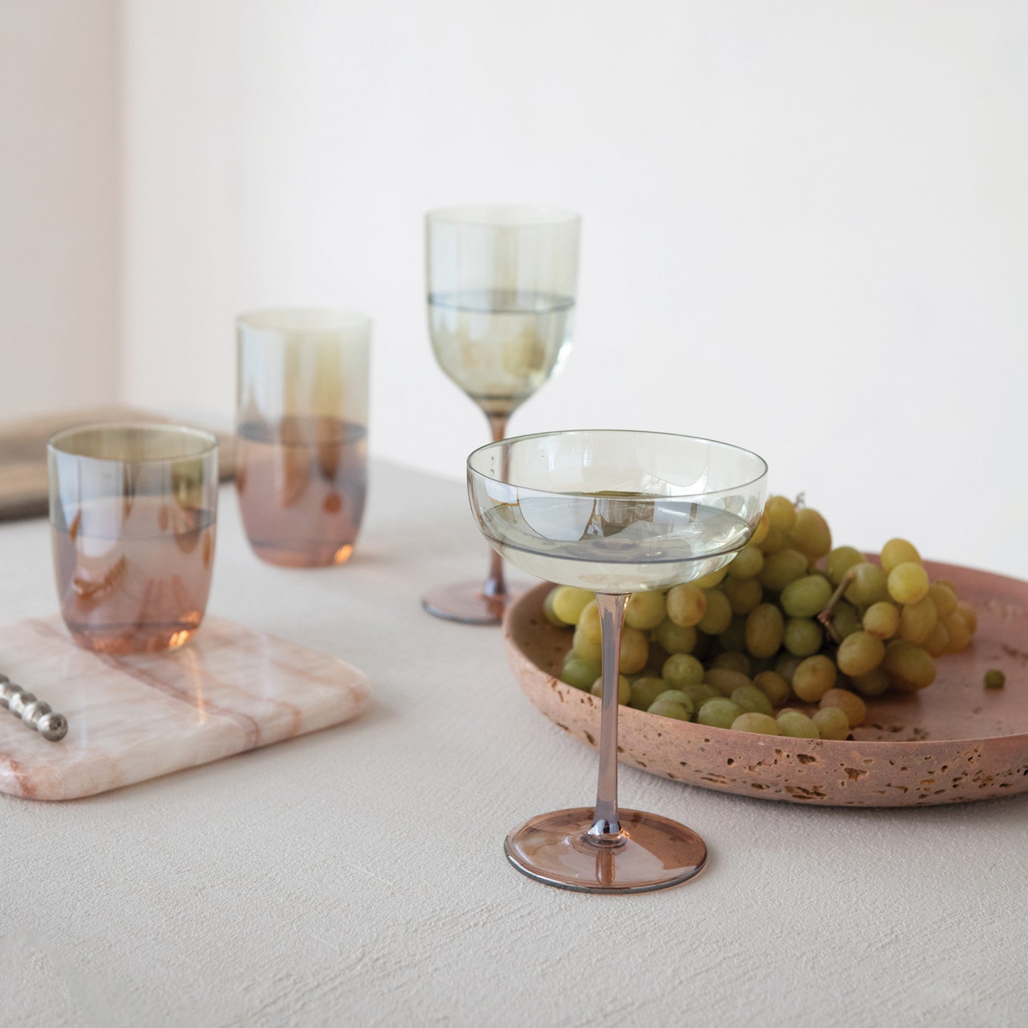 12oz. Stemmed Wine Glass Iridescent