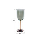 12oz. Stemmed Wine Glass Iridescent