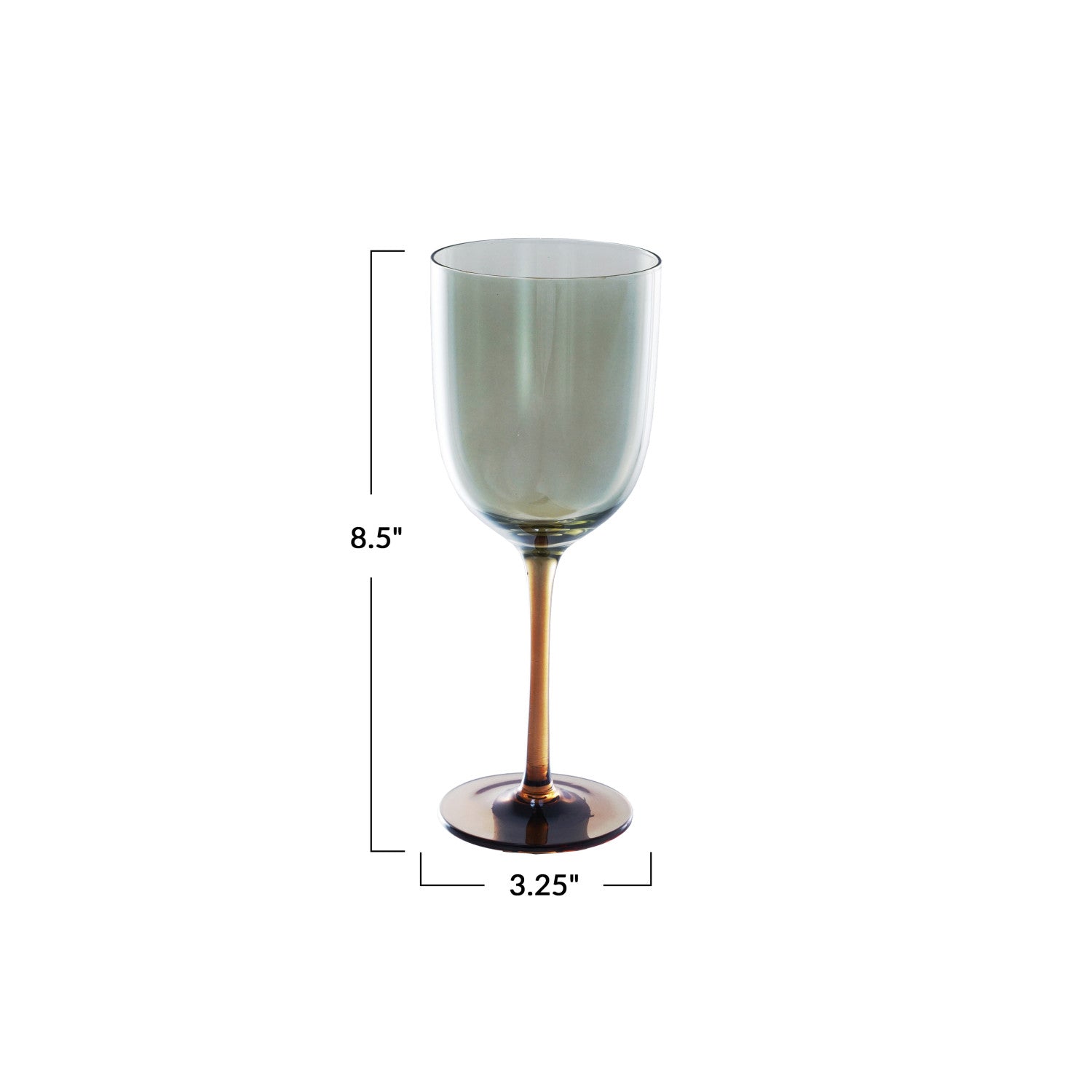 12oz. Stemmed Wine Glass Iridescent