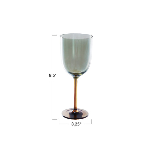 12oz. Stemmed Wine Glass Iridescent