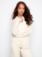 Dana Raglan Long Sleeve Crochet Hoodie
