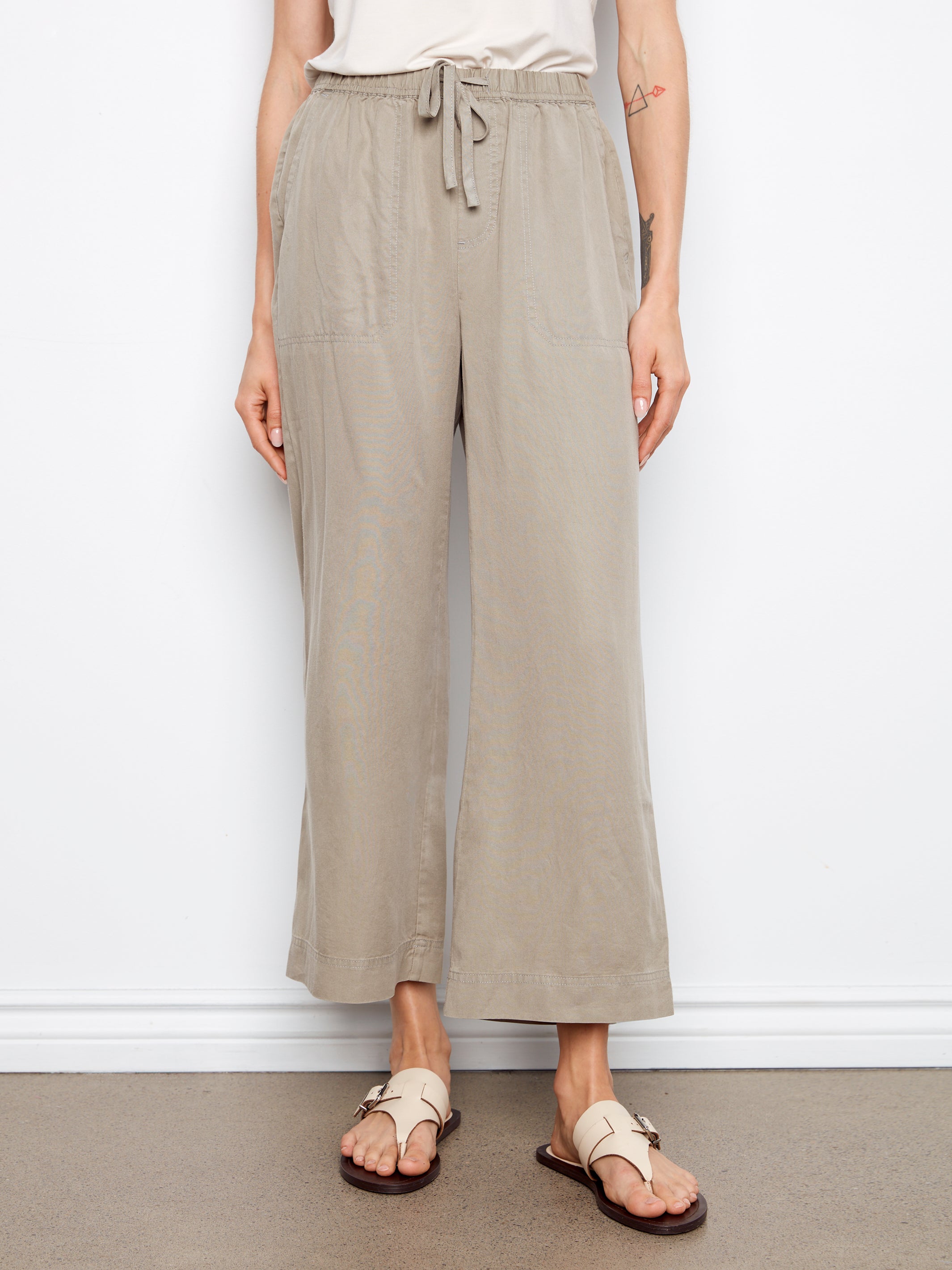 Abby Tencel Wide Leg Jogger Pants**