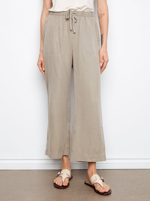 Abby Tencel Wide Leg Jogger Pants**