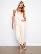 Charlie Barrel Leg Neutral Twill Pants