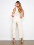 Charlie Barrel Leg Neutral Twill Pants