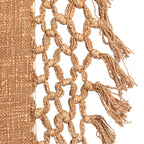 Brown Woven Slub Throw