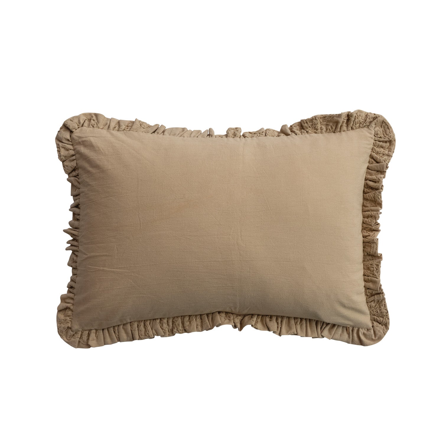 Woven Cotton Lumbar Pillow