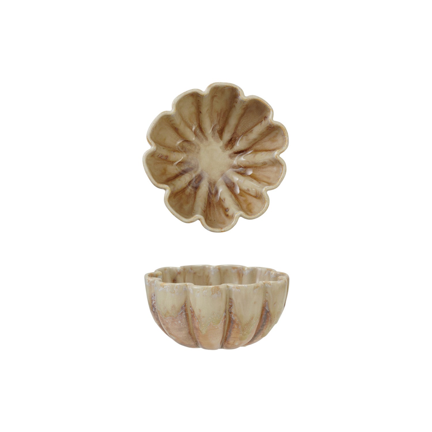 Fluted Scalloped Bowl