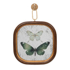 Square Antique Mirror Butterfly Print