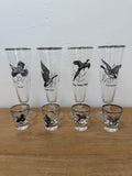Vintage Bird Glasses Set 8