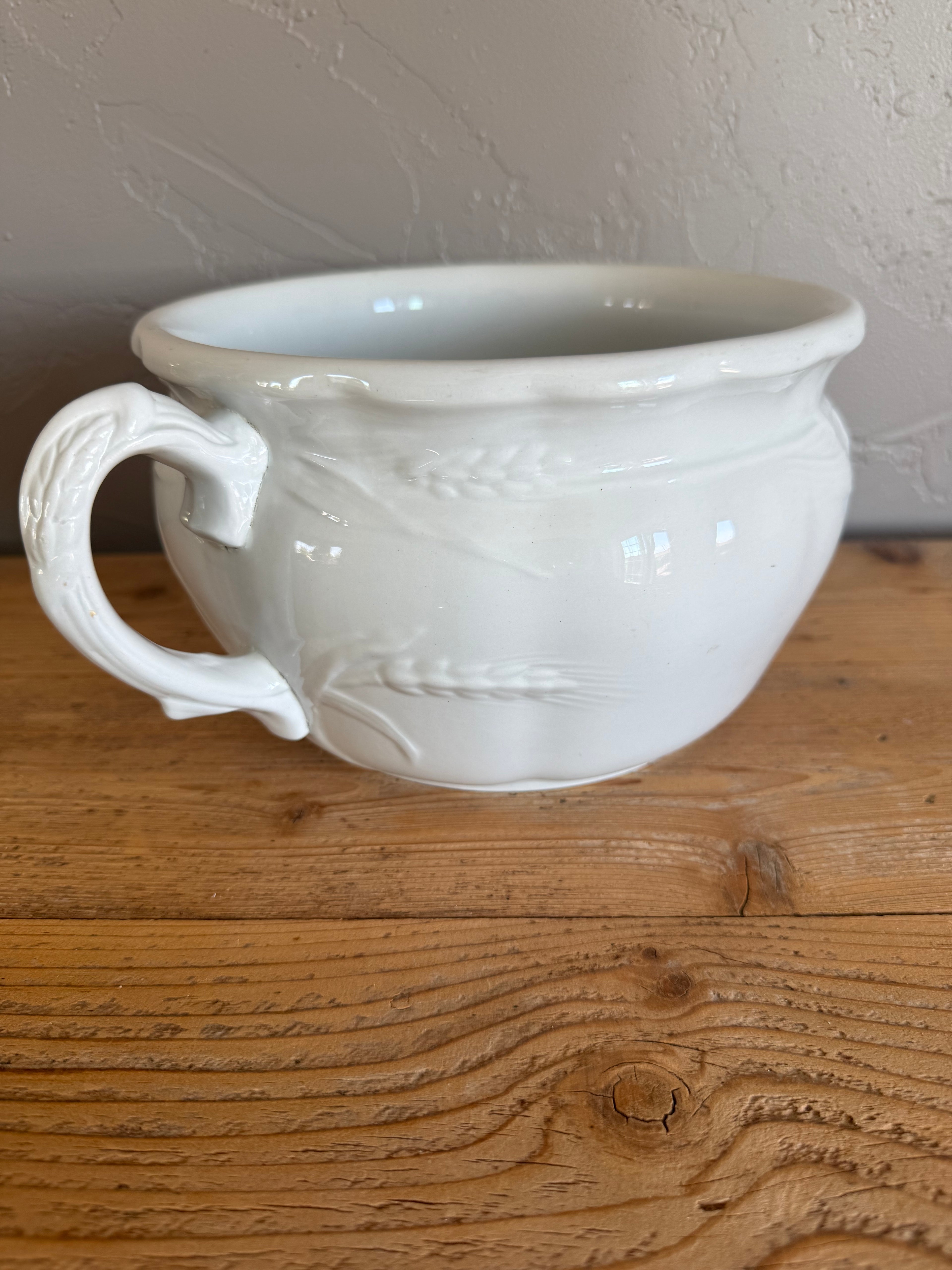Vintage Ironstone Chamber Pot