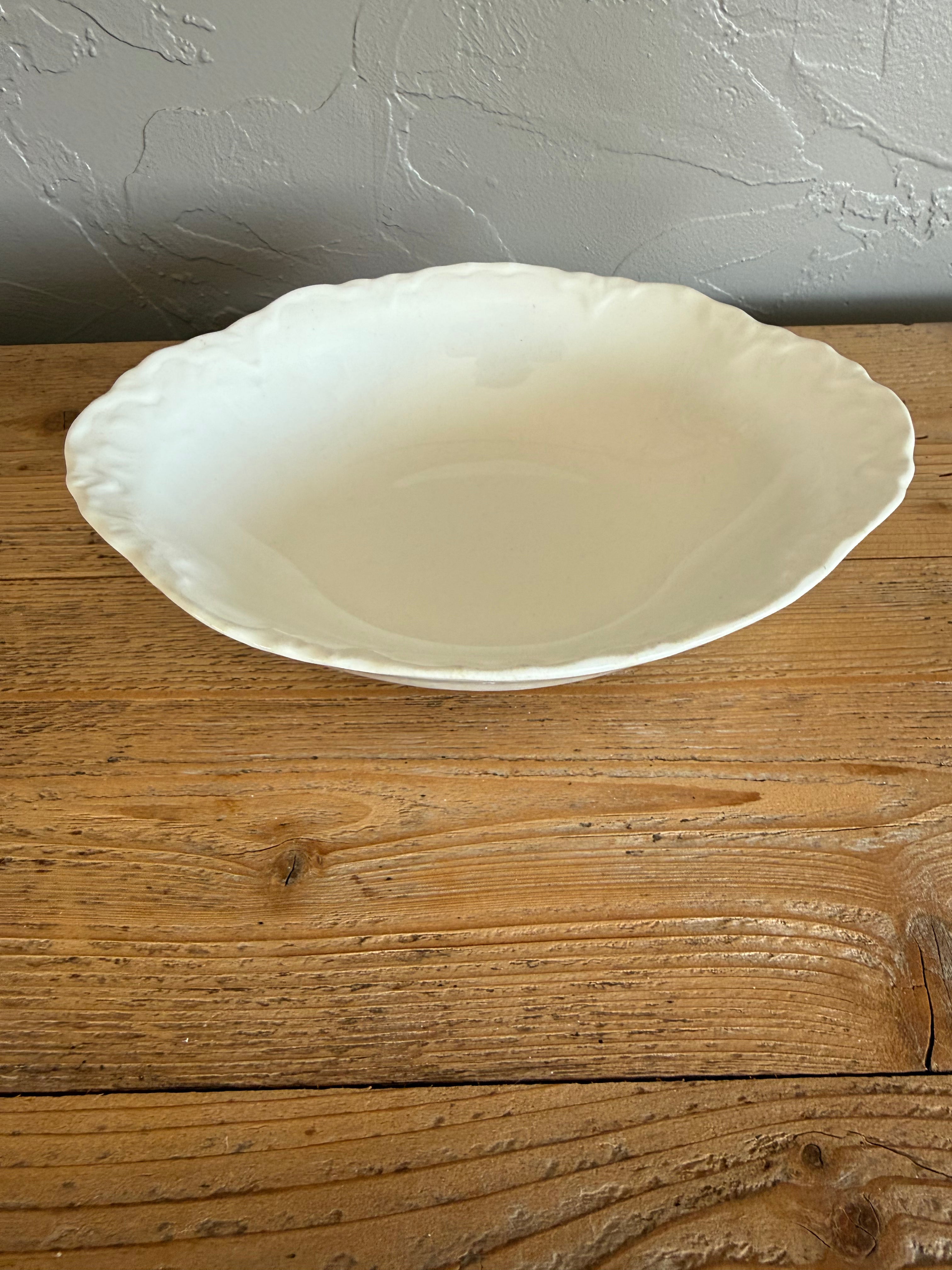 Vintage Ironstone Serving Bowl