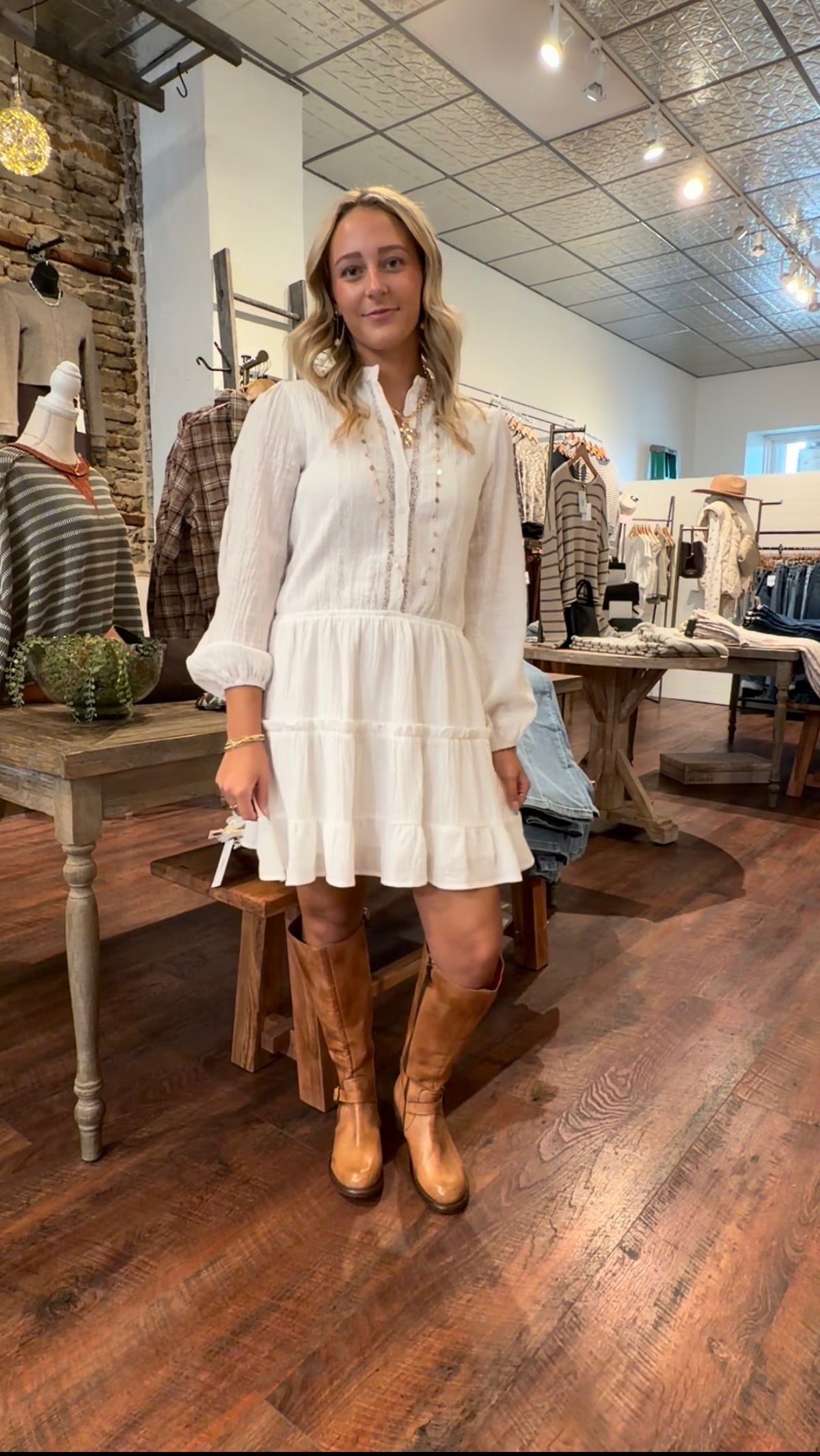 Emerson Mini Dress White**