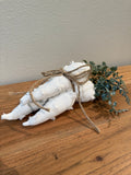 Set of 3 White Plush Carrots