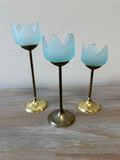 Vintage Tulip Tea light set 3