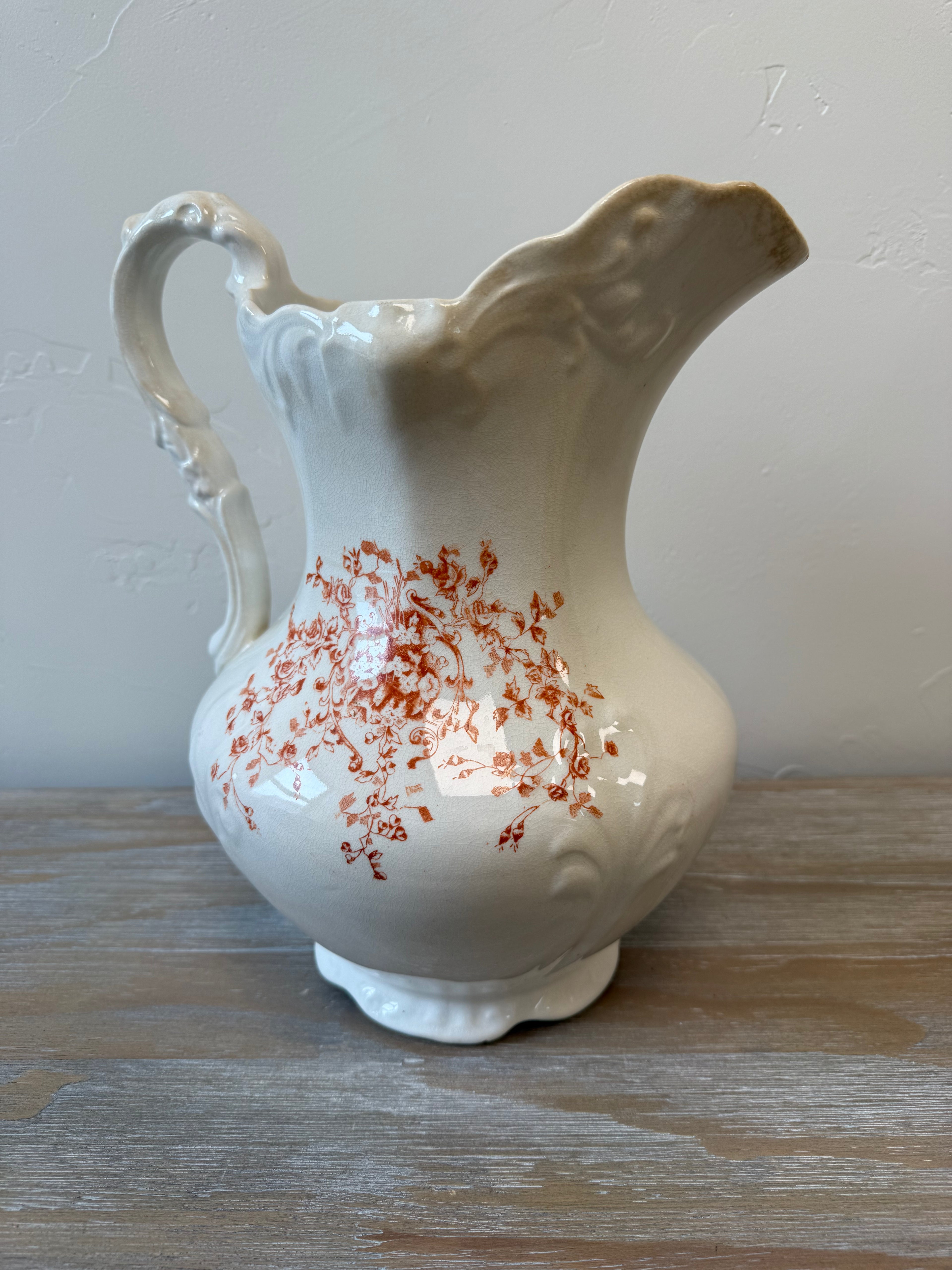Vintage Transferware Pitcher