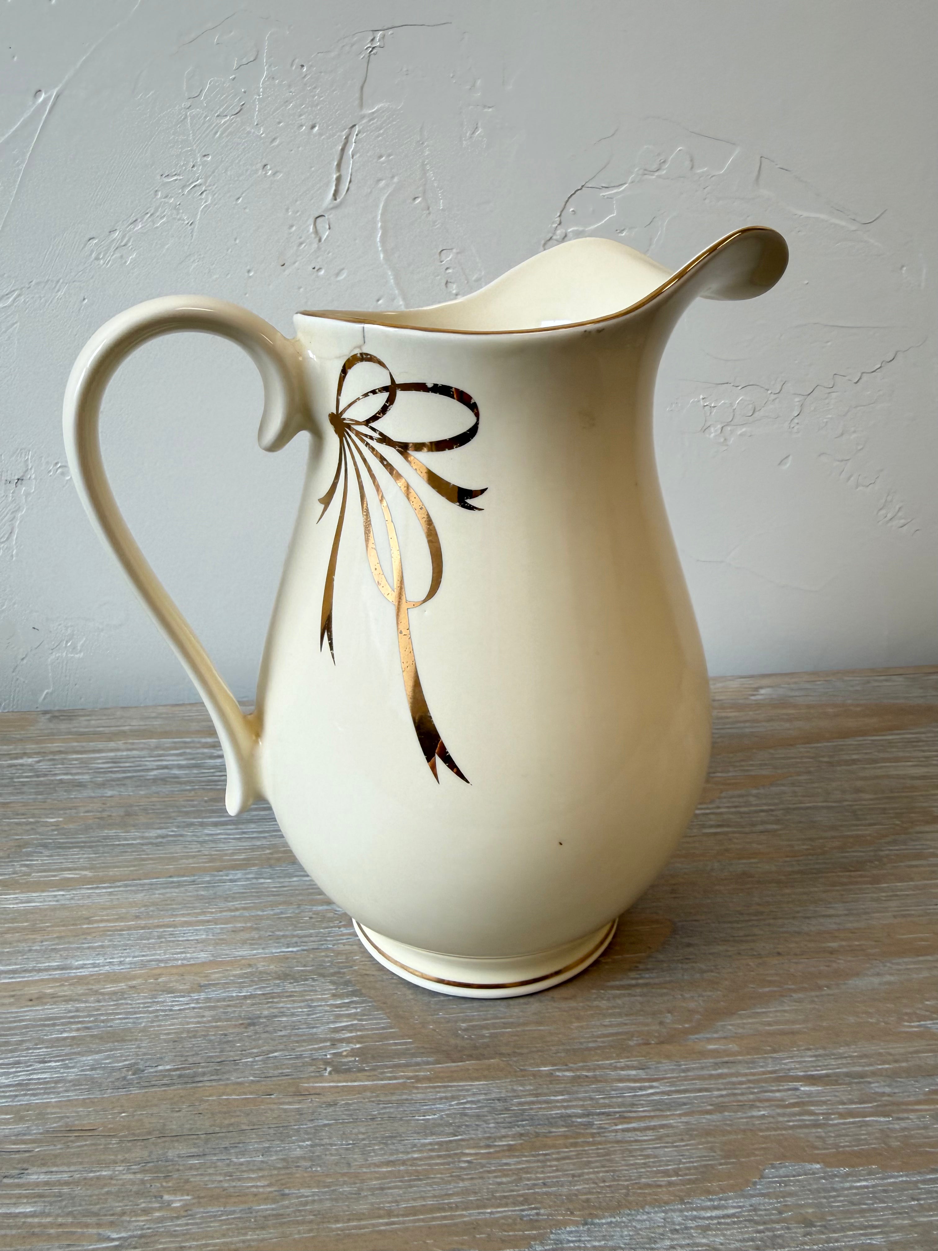 Vintage Ribbon Pitcher