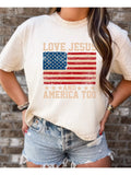 Love Jesus and America Too Tee
